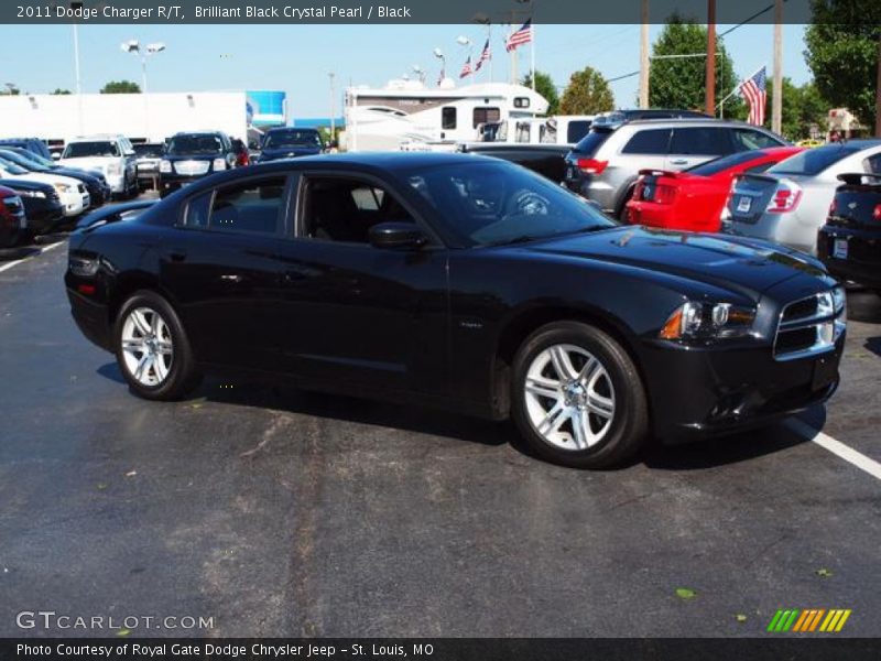 Brilliant Black Crystal Pearl / Black 2011 Dodge Charger R/T