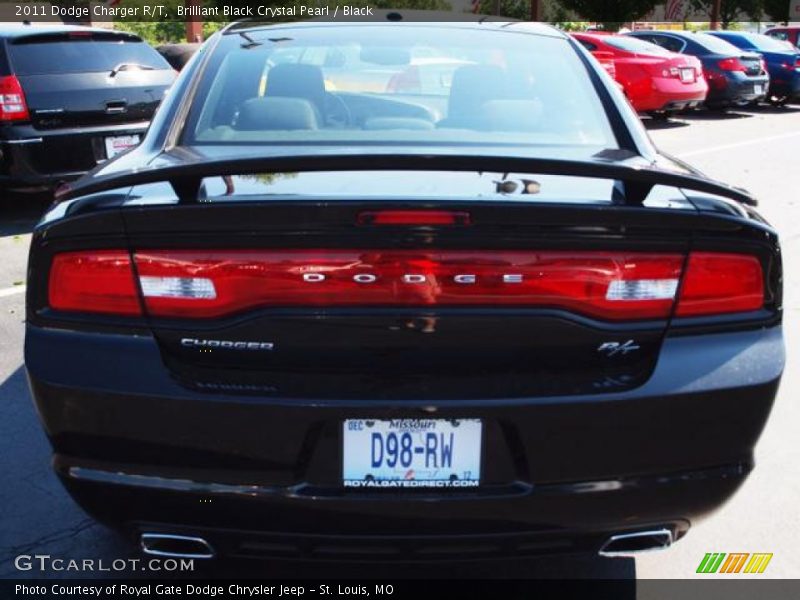 Brilliant Black Crystal Pearl / Black 2011 Dodge Charger R/T