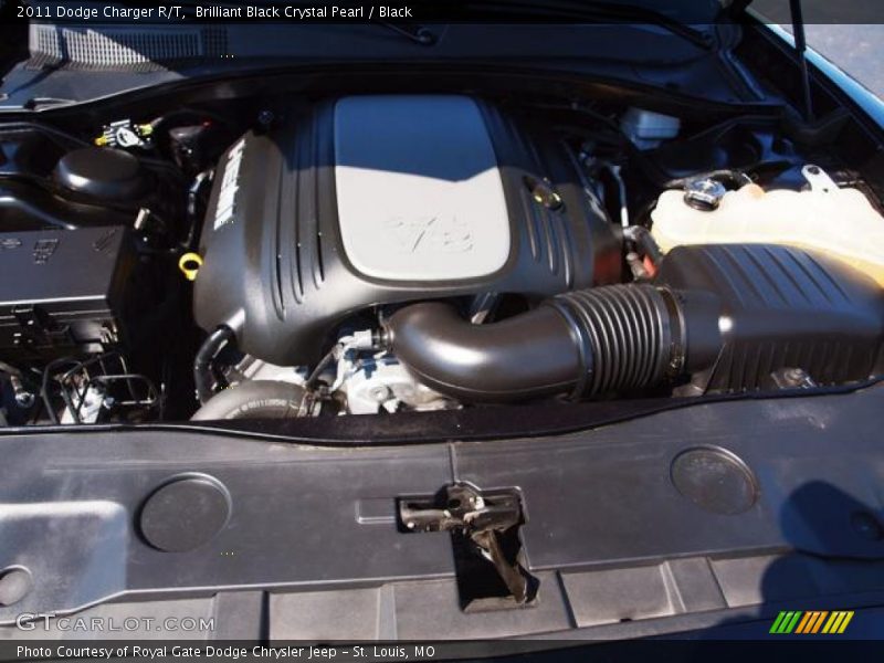 Brilliant Black Crystal Pearl / Black 2011 Dodge Charger R/T