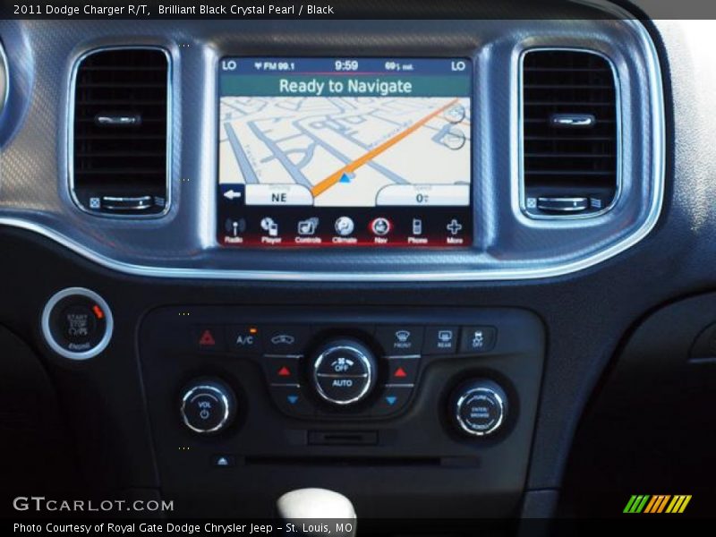 Brilliant Black Crystal Pearl / Black 2011 Dodge Charger R/T