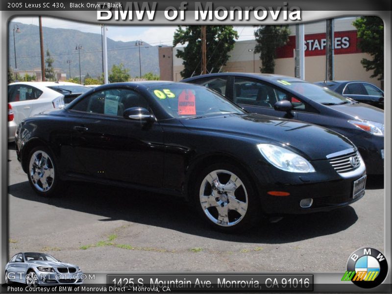 Black Onyx / Black 2005 Lexus SC 430