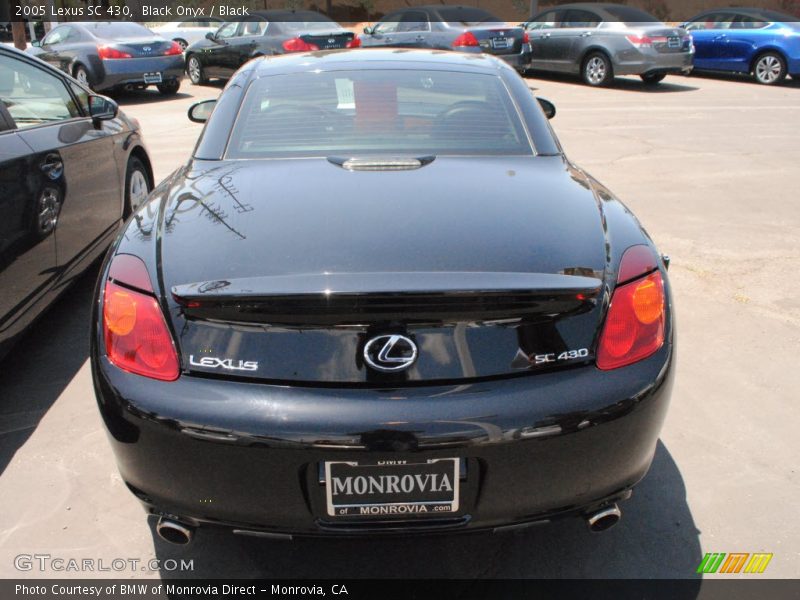 Black Onyx / Black 2005 Lexus SC 430