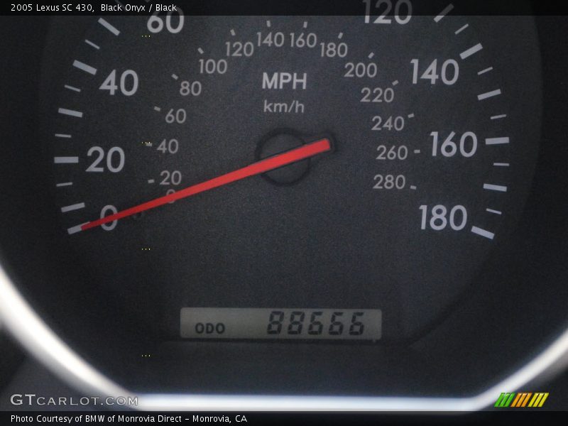 Black Onyx / Black 2005 Lexus SC 430