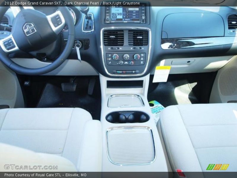 Dark Charcoal Pearl / Black/Light Graystone 2012 Dodge Grand Caravan SXT