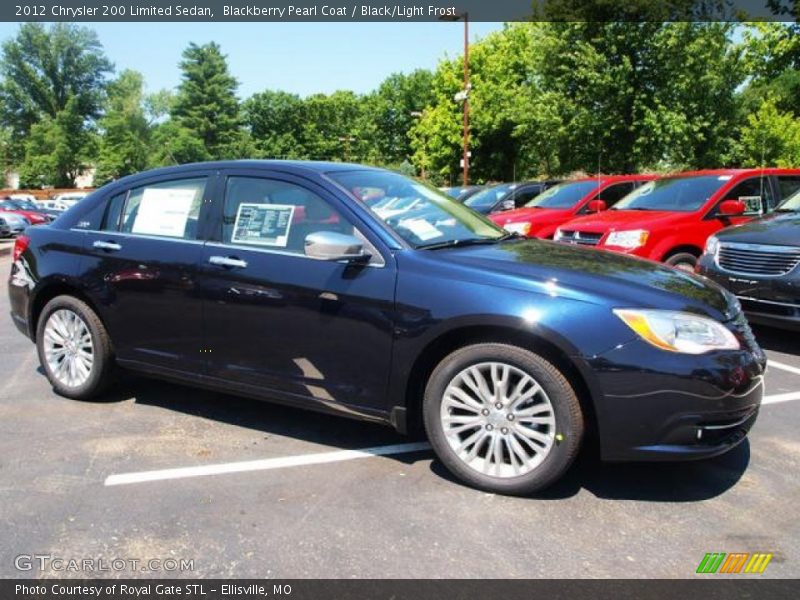 Blackberry Pearl Coat / Black/Light Frost 2012 Chrysler 200 Limited Sedan