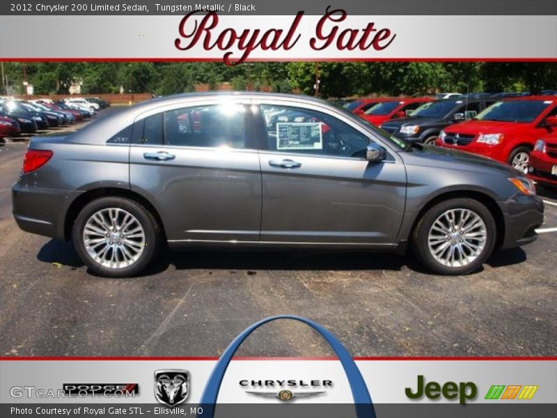 Tungsten Metallic / Black 2012 Chrysler 200 Limited Sedan