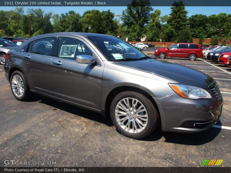 Tungsten Metallic / Black 2012 Chrysler 200 Limited Sedan