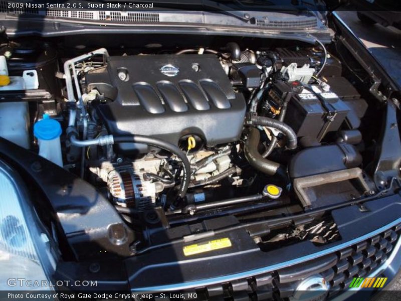 Super Black / Charcoal 2009 Nissan Sentra 2.0 S