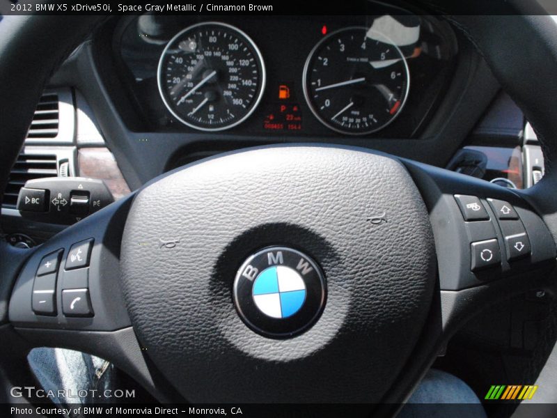 Space Gray Metallic / Cinnamon Brown 2012 BMW X5 xDrive50i
