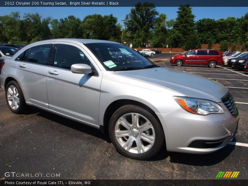 Bright Silver Metallic / Black 2012 Chrysler 200 Touring Sedan