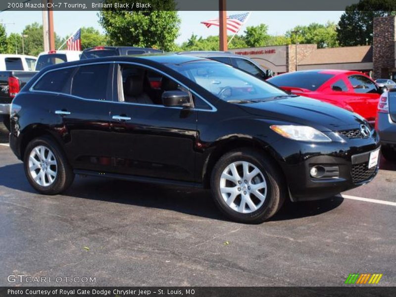 Brilliant Black / Black 2008 Mazda CX-7 Touring