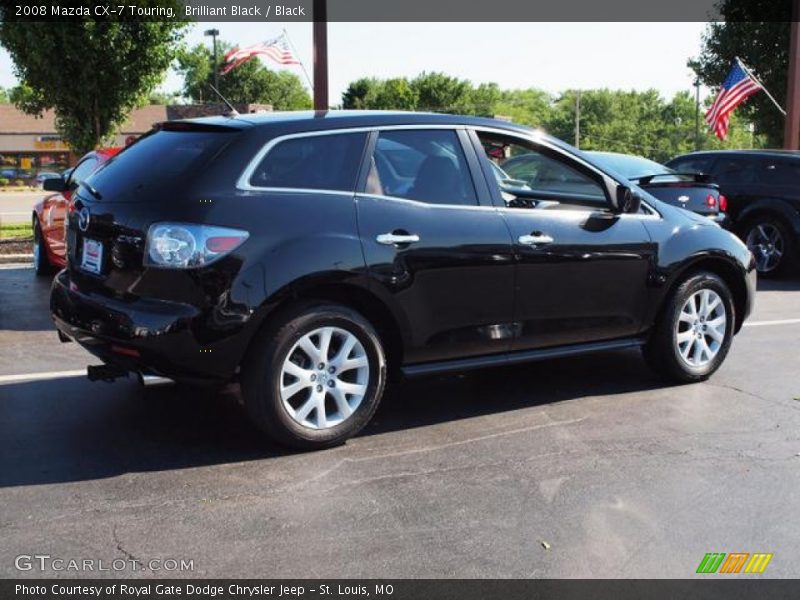 Brilliant Black / Black 2008 Mazda CX-7 Touring