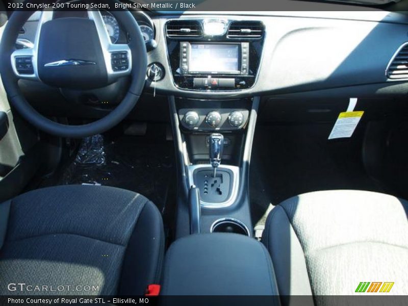 Bright Silver Metallic / Black 2012 Chrysler 200 Touring Sedan