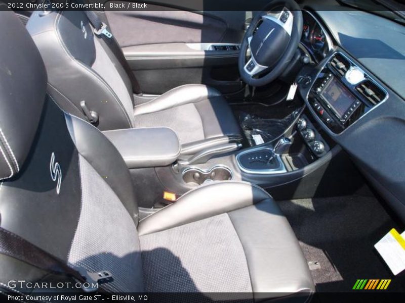 Black / Black 2012 Chrysler 200 S Convertible
