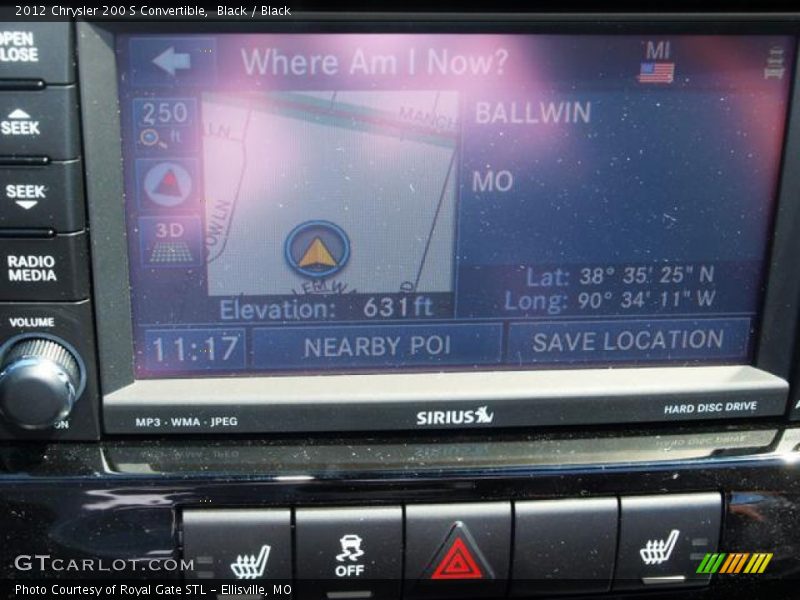 Black / Black 2012 Chrysler 200 S Convertible