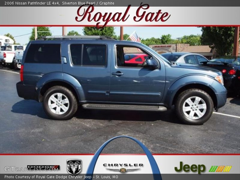 Silverton Blue Pearl / Graphite 2006 Nissan Pathfinder LE 4x4