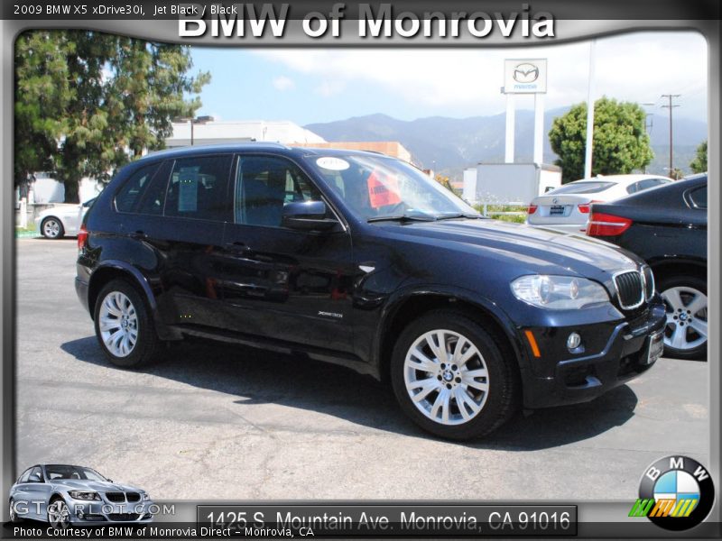 Jet Black / Black 2009 BMW X5 xDrive30i