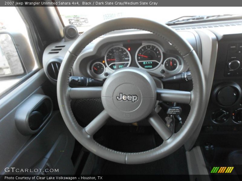 Black / Dark Slate Gray/Medium Slate Gray 2007 Jeep Wrangler Unlimited Sahara 4x4