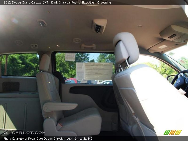 Dark Charcoal Pearl / Black/Light Graystone 2012 Dodge Grand Caravan SXT