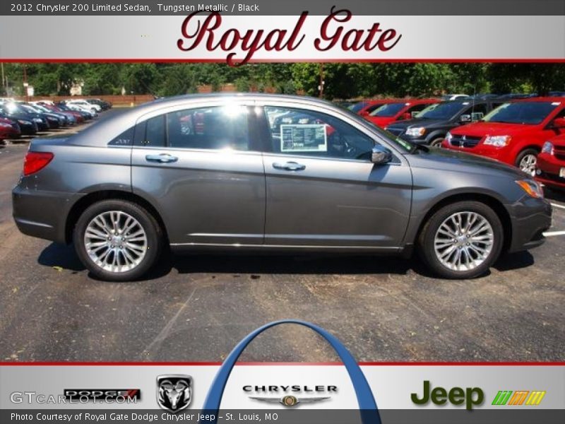 Tungsten Metallic / Black 2012 Chrysler 200 Limited Sedan