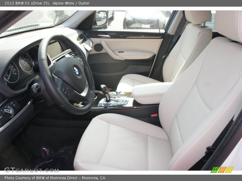 Alpine White / Oyster 2013 BMW X3 xDrive 35i