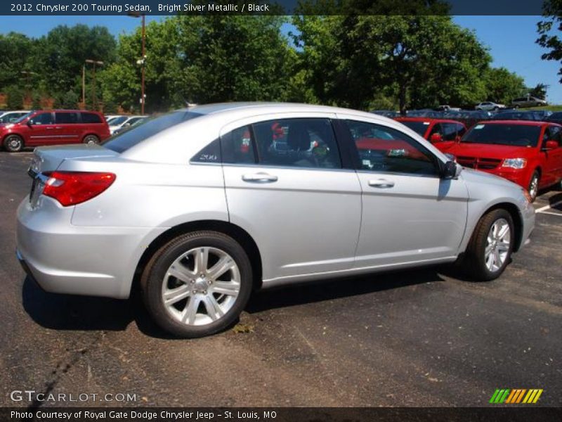 Bright Silver Metallic / Black 2012 Chrysler 200 Touring Sedan