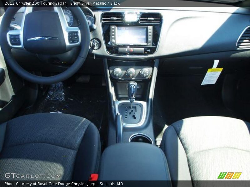 Bright Silver Metallic / Black 2012 Chrysler 200 Touring Sedan