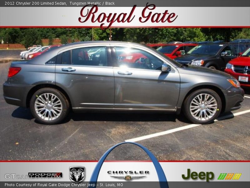 Tungsten Metallic / Black 2012 Chrysler 200 Limited Sedan