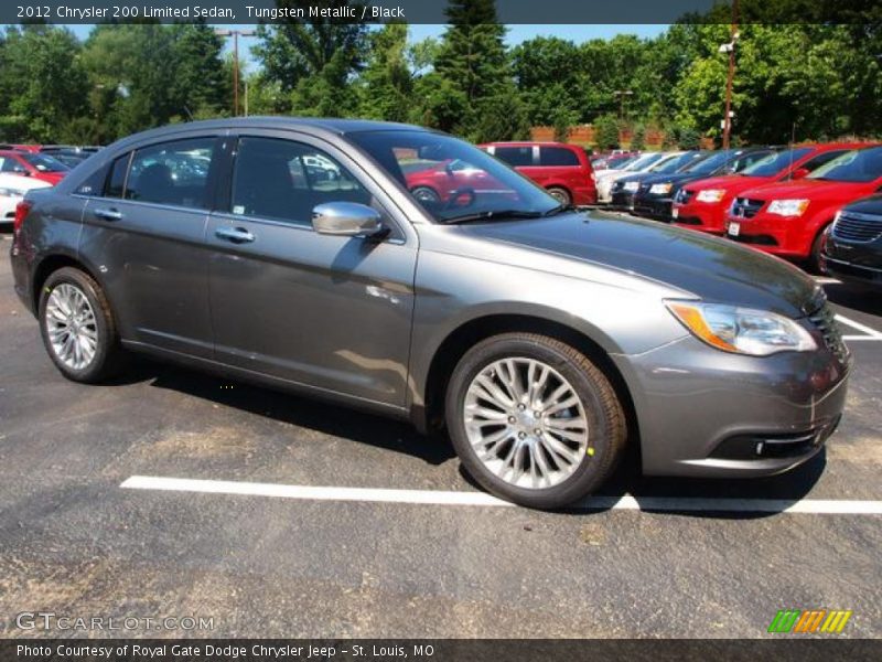 Tungsten Metallic / Black 2012 Chrysler 200 Limited Sedan