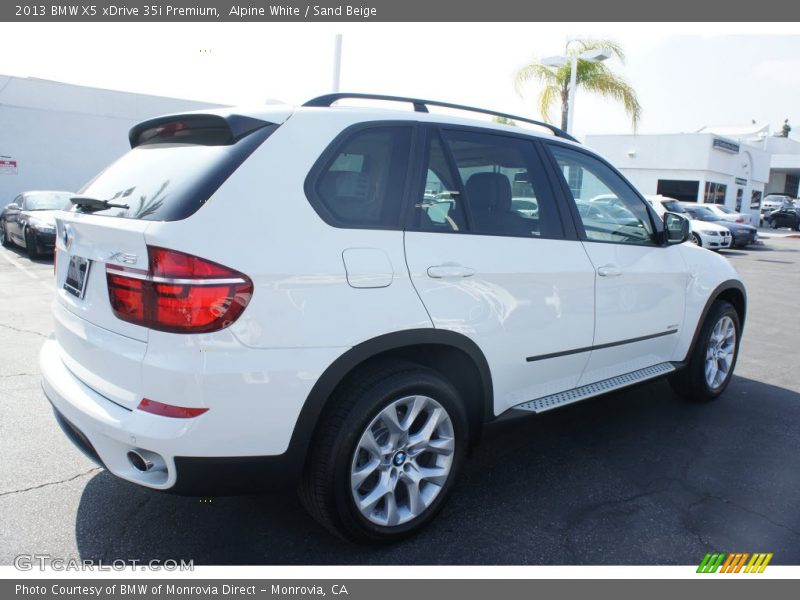 Alpine White / Sand Beige 2013 BMW X5 xDrive 35i Premium