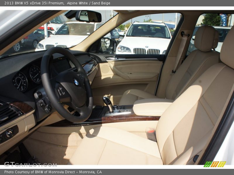 Alpine White / Sand Beige 2013 BMW X5 xDrive 35i Premium