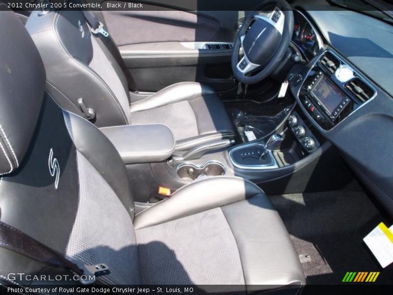 Black / Black 2012 Chrysler 200 S Convertible