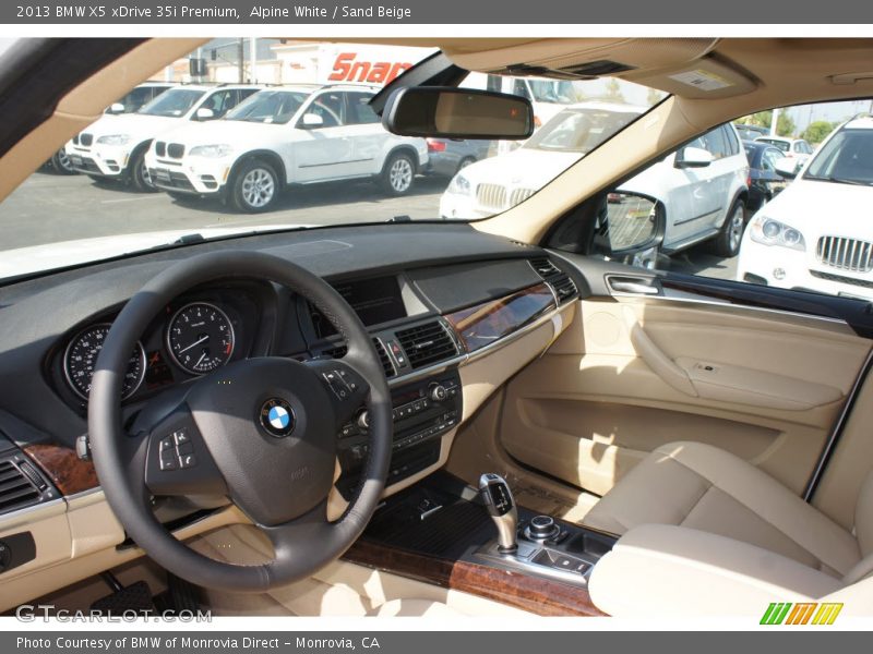 Alpine White / Sand Beige 2013 BMW X5 xDrive 35i Premium