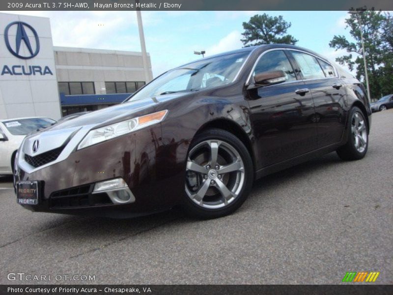 Mayan Bronze Metallic / Ebony 2009 Acura TL 3.7 SH-AWD