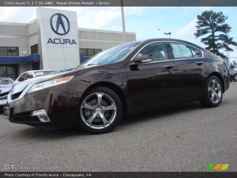 Mayan Bronze Metallic / Ebony 2009 Acura TL 3.7 SH-AWD