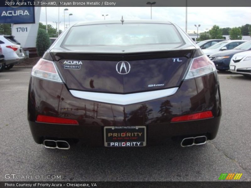 Mayan Bronze Metallic / Ebony 2009 Acura TL 3.7 SH-AWD