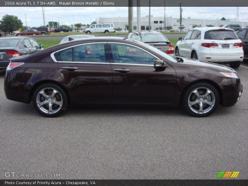 Mayan Bronze Metallic / Ebony 2009 Acura TL 3.7 SH-AWD