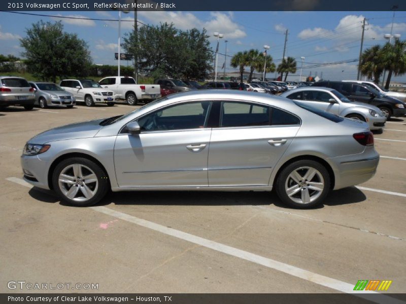 Reflex Silver Metallic / Black 2013 Volkswagen CC Sport