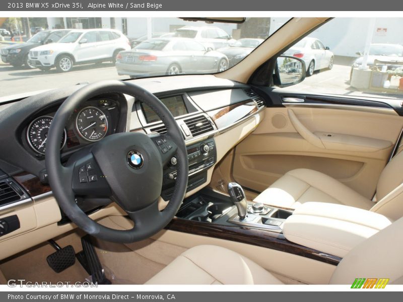 Alpine White / Sand Beige 2013 BMW X5 xDrive 35i