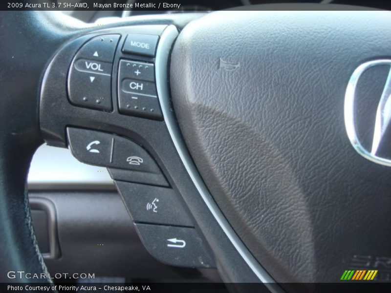 Mayan Bronze Metallic / Ebony 2009 Acura TL 3.7 SH-AWD