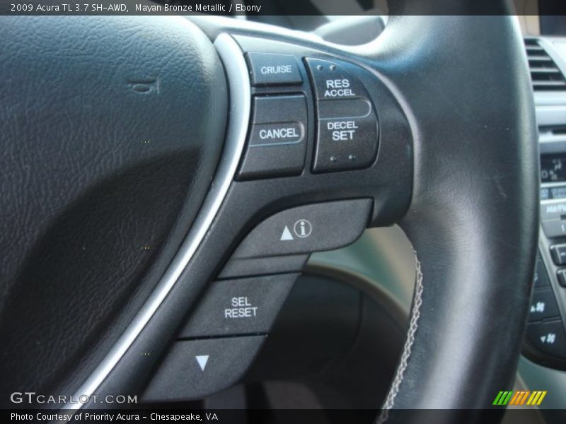 Mayan Bronze Metallic / Ebony 2009 Acura TL 3.7 SH-AWD