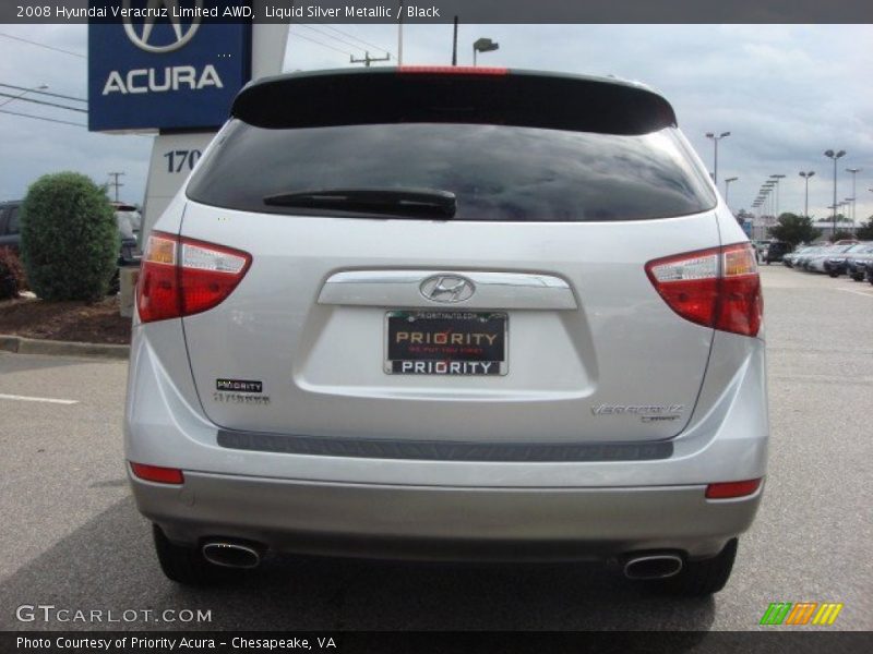 Liquid Silver Metallic / Black 2008 Hyundai Veracruz Limited AWD