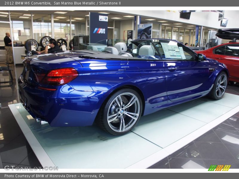  2012 M6 Convertible San Marino Blue Metallic