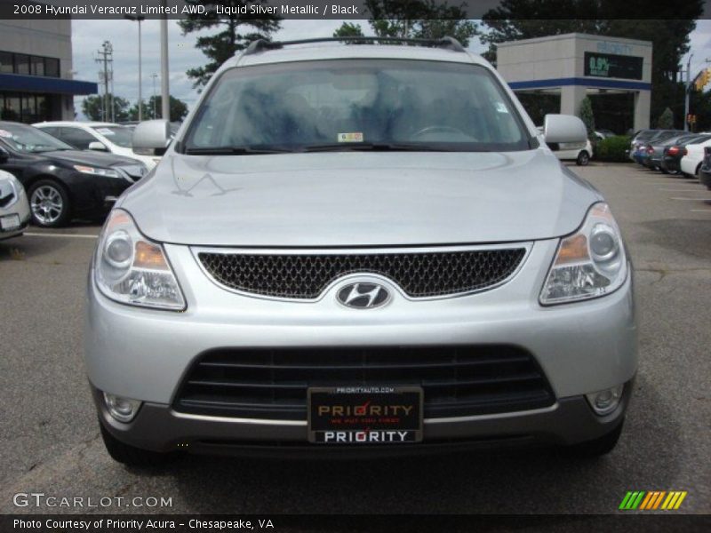 Liquid Silver Metallic / Black 2008 Hyundai Veracruz Limited AWD