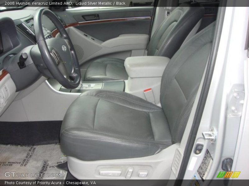 Liquid Silver Metallic / Black 2008 Hyundai Veracruz Limited AWD