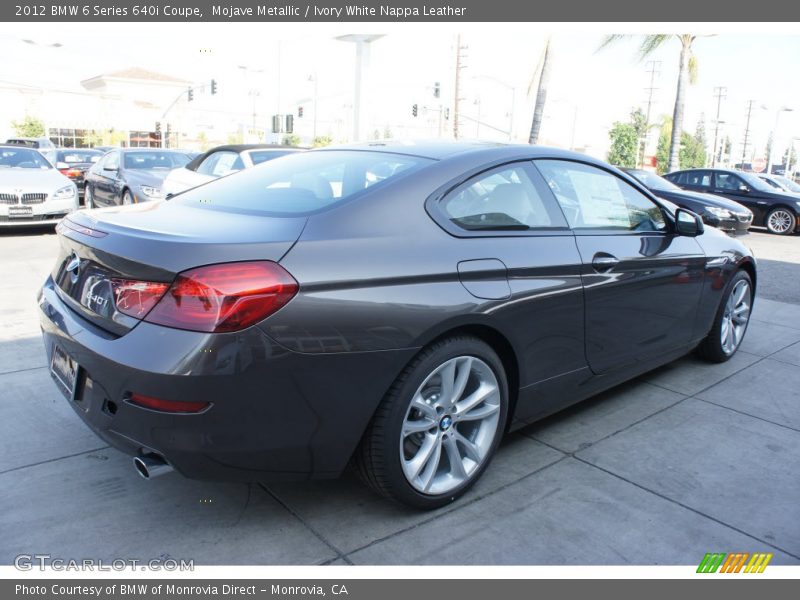 Mojave Metallic / Ivory White Nappa Leather 2012 BMW 6 Series 640i Coupe