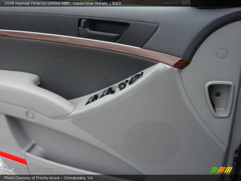 Liquid Silver Metallic / Black 2008 Hyundai Veracruz Limited AWD