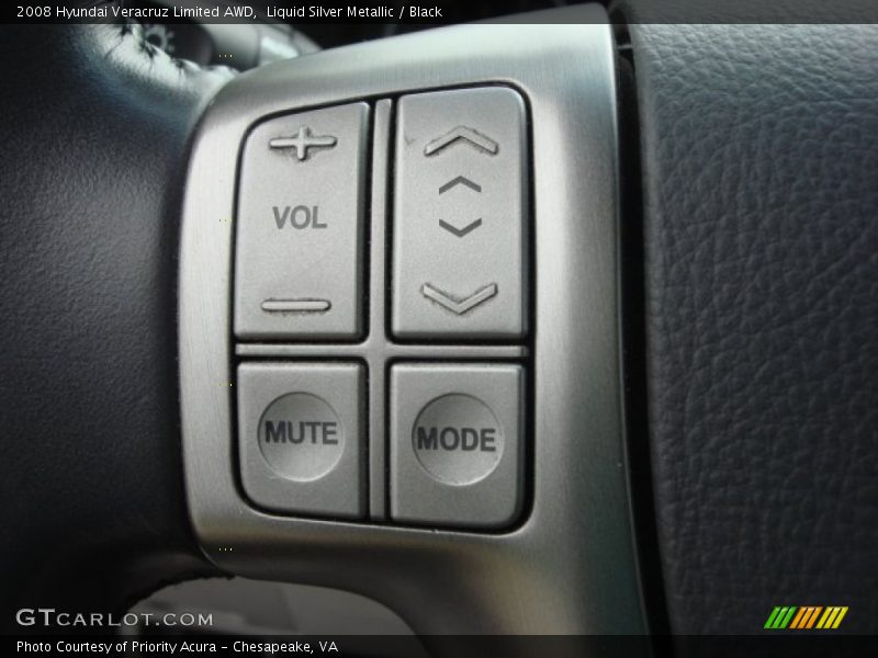 Liquid Silver Metallic / Black 2008 Hyundai Veracruz Limited AWD