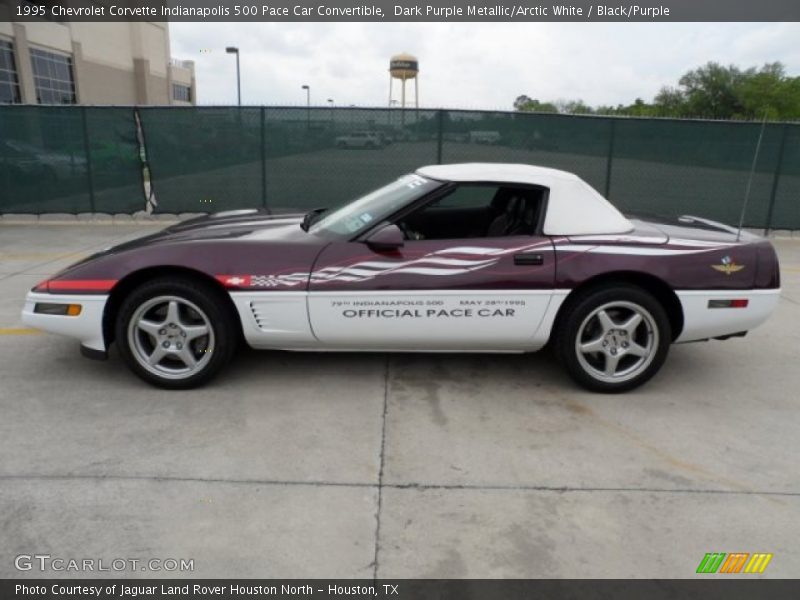  1995 Corvette Indianapolis 500 Pace Car Convertible Dark Purple Metallic/Arctic White