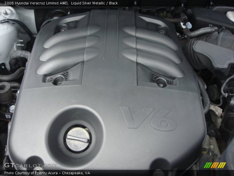 Liquid Silver Metallic / Black 2008 Hyundai Veracruz Limited AWD